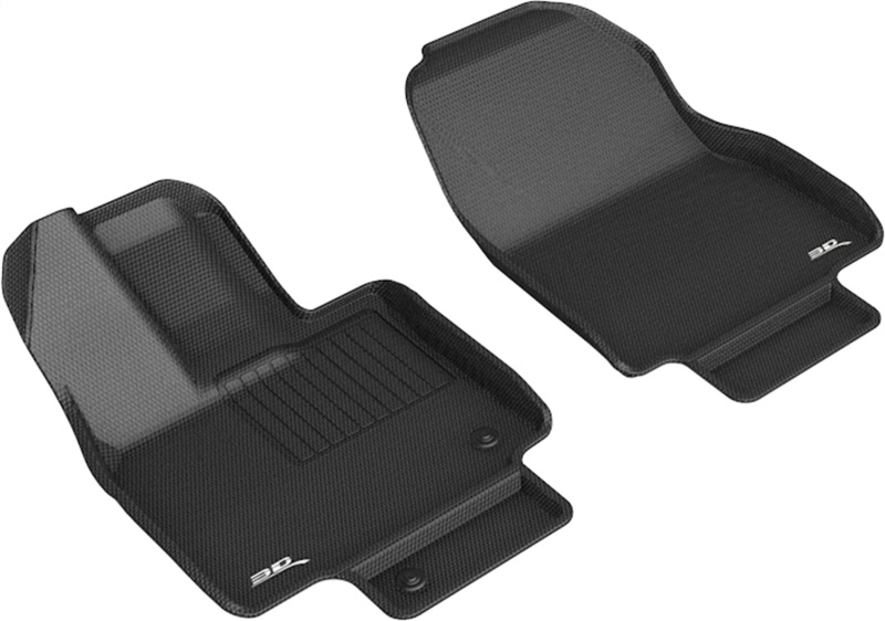 Toyota Highlander Floor Mat Set - Front - 3D MAXpider - KAGU Series - Black - `20-`23 Toyota Highlander Floor Mat Set - Front - 3D MAXpider - KAGU Series - Black - `20-`23